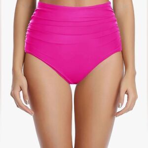 Women’s size small High-Waisted Pink Bikini Bottom NWOT